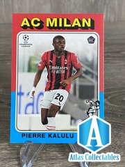 2022 Topps UEFA Pierre Kalulu #75-04 1975 Retro Rookie RC AC Milan